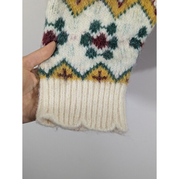 NWT Cider Womens Fair Isle Oversized Wool Blend Pullover Sweater Chunky Sz XL - Picture 11 of 13